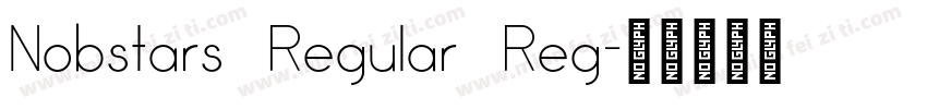 Nobstars Regular Reg字体转换